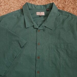 Oak‎ Hill Green Mens 3XLT Short Sleeve Button Up Casual Shirt